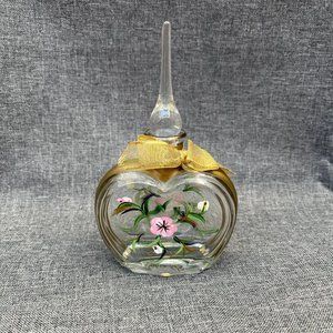 Vintage Hand Painted Art Perfume Bottle Signed By Artist Robin Lisa